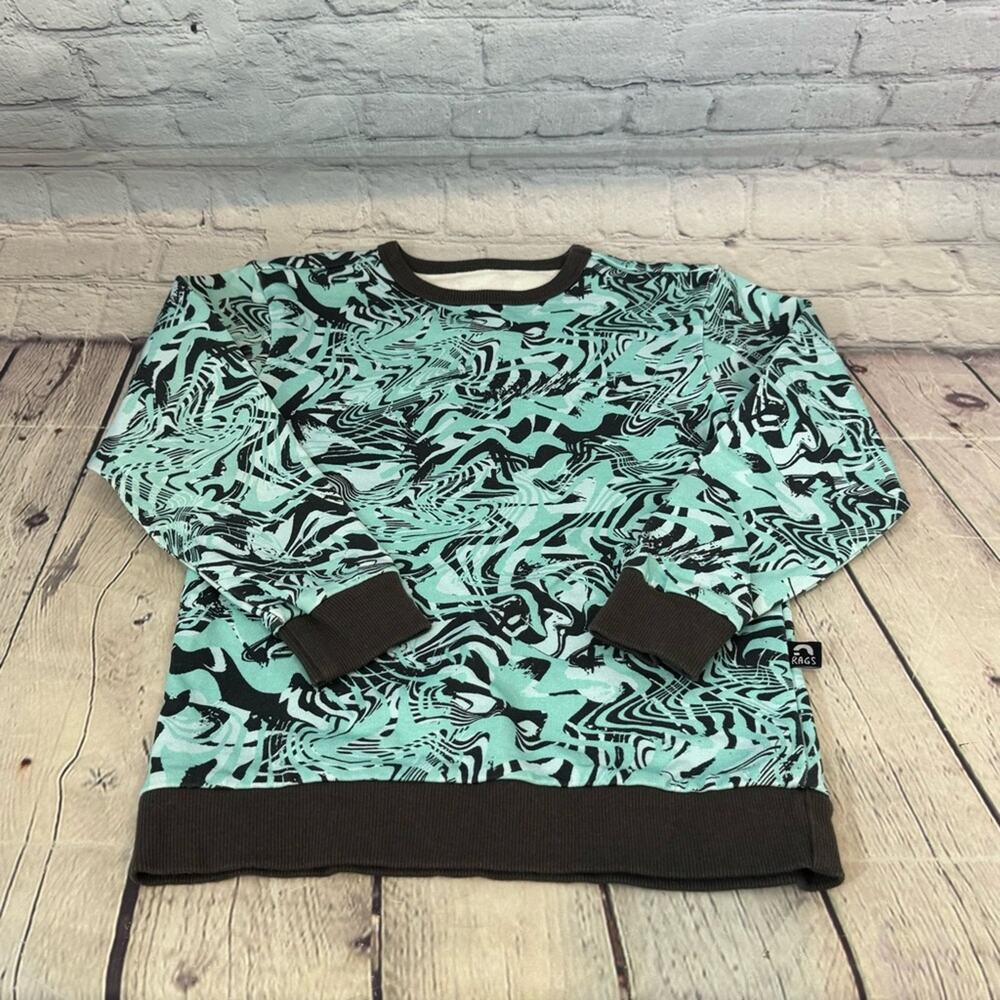 Rags to Raches Swirl Pattern Crewneck Shirt